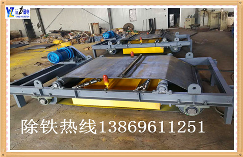 帶式除鐵器，遼寧帶式除鐵器布置_強(qiáng)磁遼寧帶式除鐵器布置工作原理構(gòu)造選型_廠家 