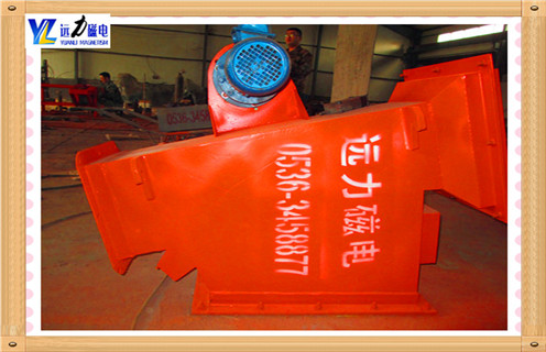 管道自卸式除鐵器，陜西管道式自卸式除鐵器_遠(yuǎn)力陜西管道式自卸式除鐵器12000高斯 可定制工作原理_安裝示意圖